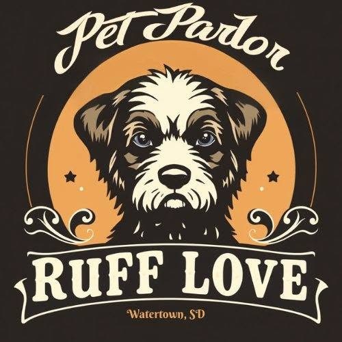 Ruff Love Pet Parlor dog and cat grooming logo
